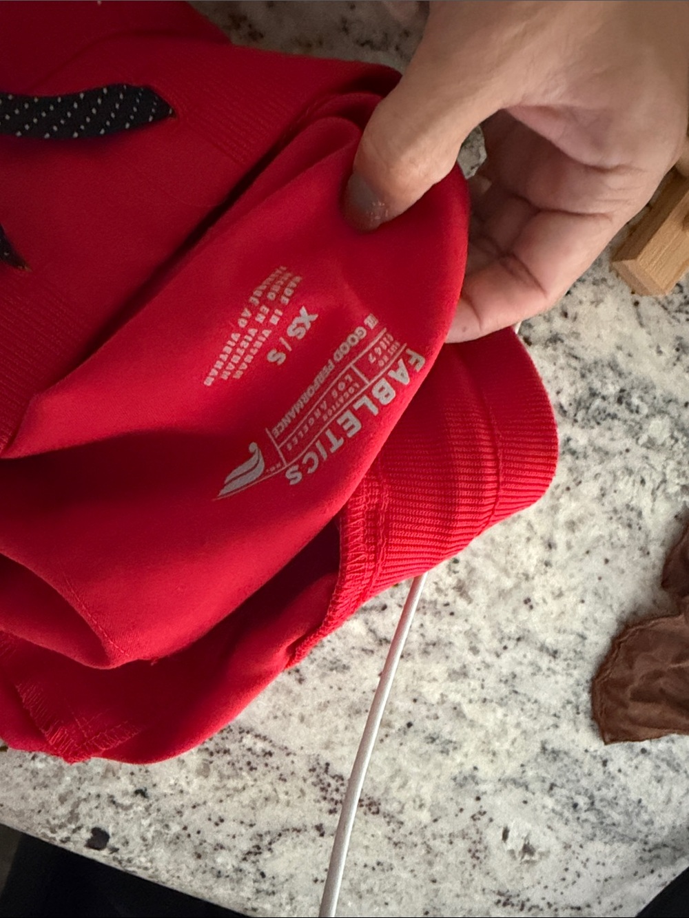 Fabletics Bright Red Drawstring Jogger Pants - Picture 3 of 4